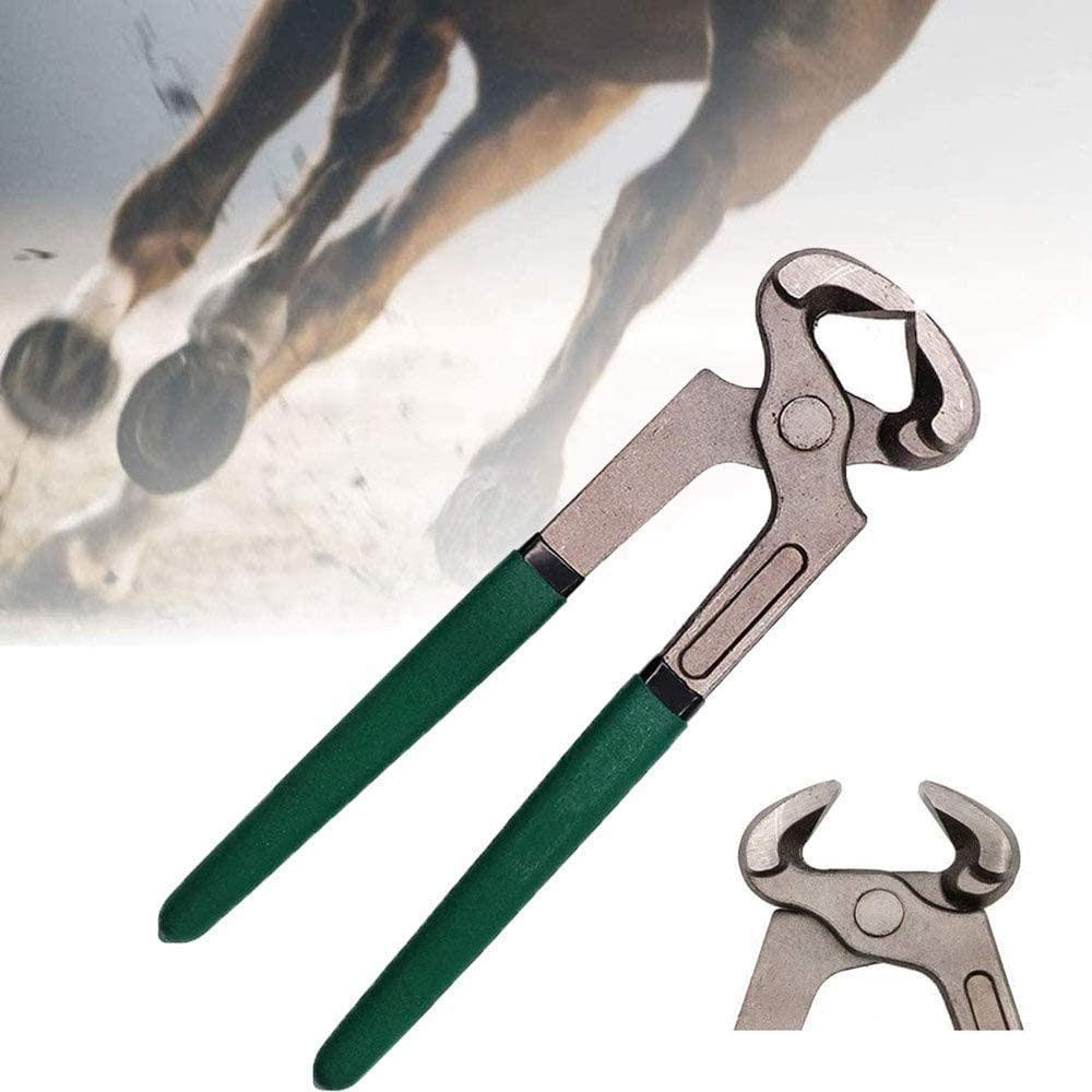 Alicates para caballos, cortador de pezuñas de acero de 8 ", kit de herramientas para herrador de caballos, herramienta de corte para limpieza de uñas, alicates para herradura, herramienta de corte