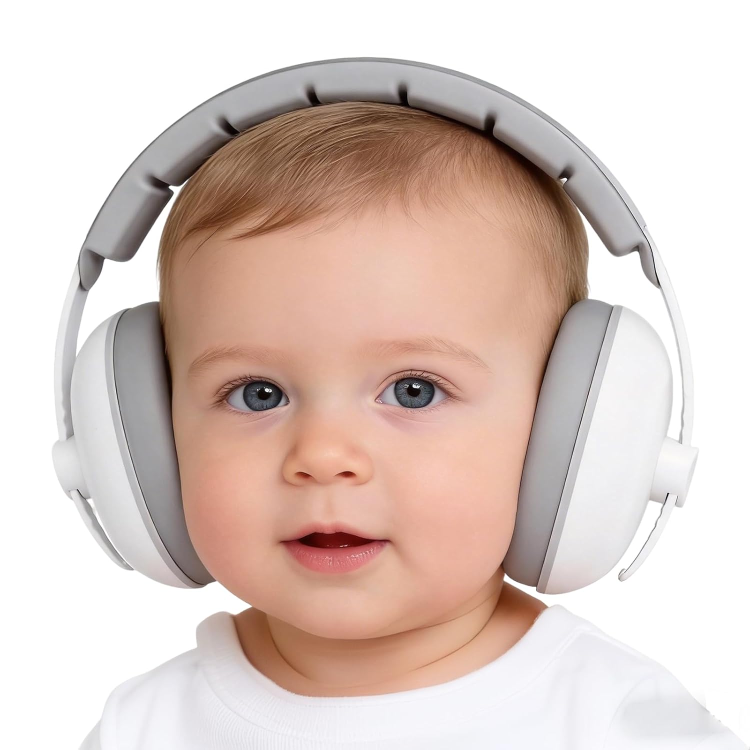 Baby Ear Protection Noise Cancelling Headphones for Babies for 3 Months to 3 Years - Blanket Clips Plastic Universal Clip 2Pcs – Baby infant ear protection –Stop Noise (White)