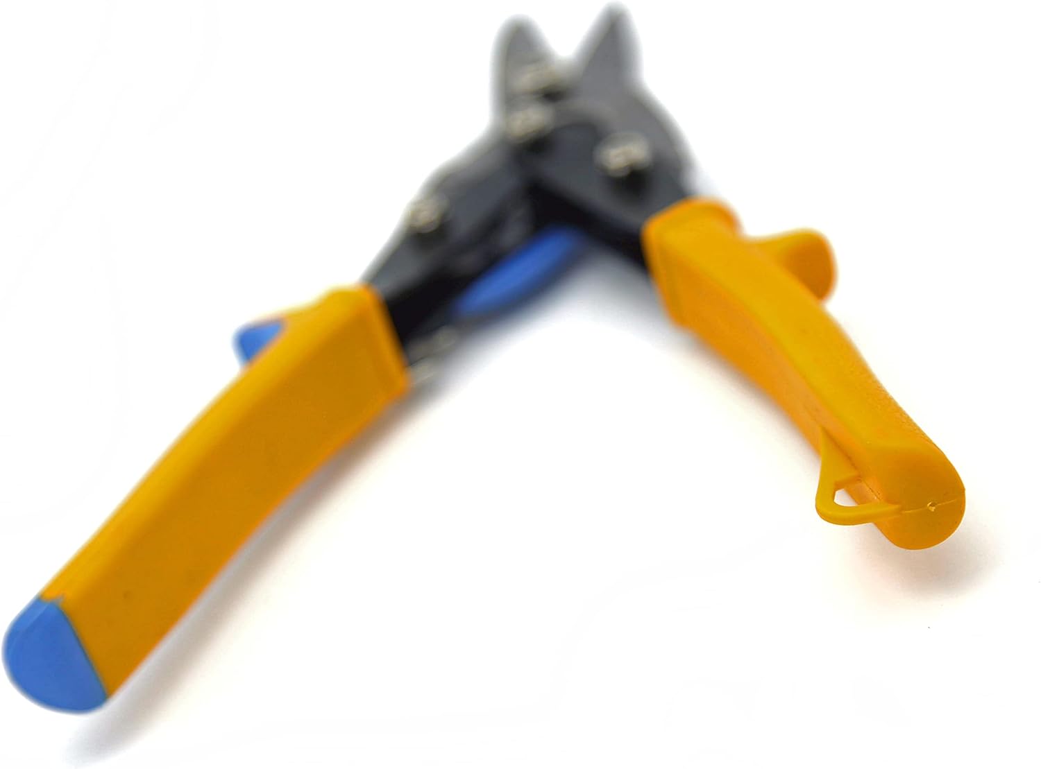 HVAC Premium Straight Cut Aviation Snips – Heavy Duty Metal Shears for Sheet Metal, Tin, Wire, Roofing, Duct – Chrome Vanadium Steel – Spring Loaded, Serrated Edge