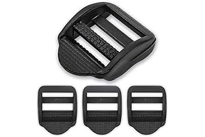 EXTEMPORE 4 Pcs Backpack Replacement Buckles - 1 inch Plastic Ladder Slider Adjustable Lock Buckles
