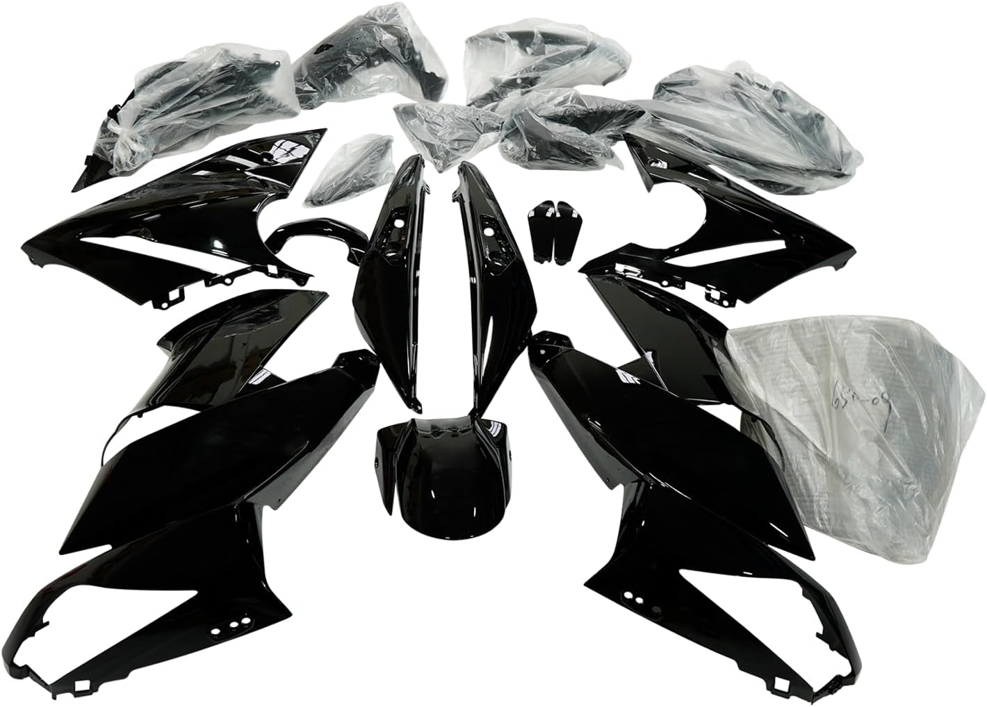 ZXMT Glossy Black Motorcycle Fairing Bodywork Kit Fit For Kawasaki Ninja 650R ER-6F 2009 2010 2011/ZX400-09