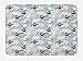 Produktbild Doormats Owls Bath Mat, Wintertime Pattern with Cute Characters and Snow Flowers Stars Doodle Style Xmas Theme, Plush Bathroom Decor Mat with Non Slip Backing, 23.6 W X 15.7W Inches, Multicolor