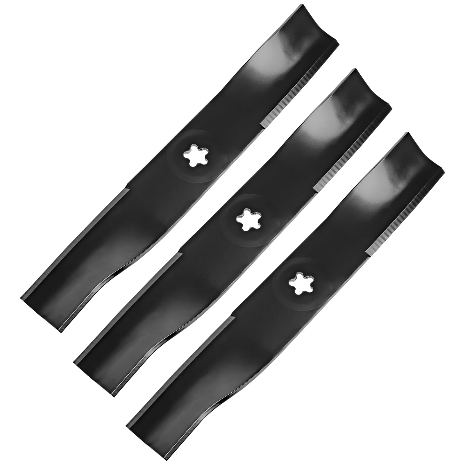 173921 Medium Lift Mower Blades, Compatible with 48" Deck Hu sqvarna 2748GLS YTH2148 Pou LAN Pro PB20VA48 Riding Tractors, Replace 173920 180054 532173921 532180055 917532173921, 3 Pack