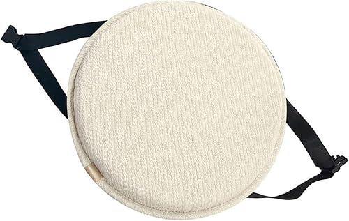 Miniatura 10 de MOODMUSE Almohadillas redondas para sillas altas con lazos, cojines redondos antideslizantes para asiento de cocina, comedor, cojín para silla de