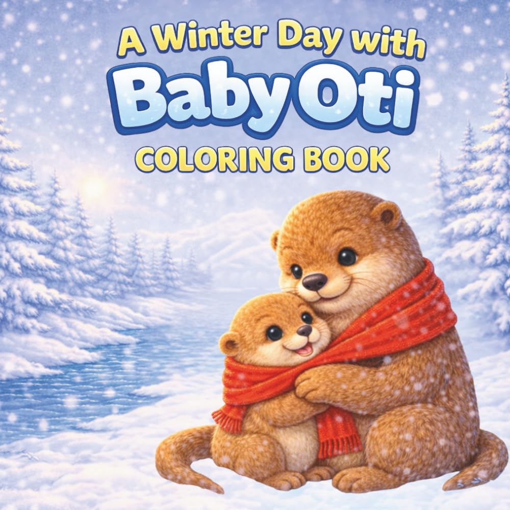 A Winter day with baby Oti. Coloring book (The Forest of Unique Little Ones)