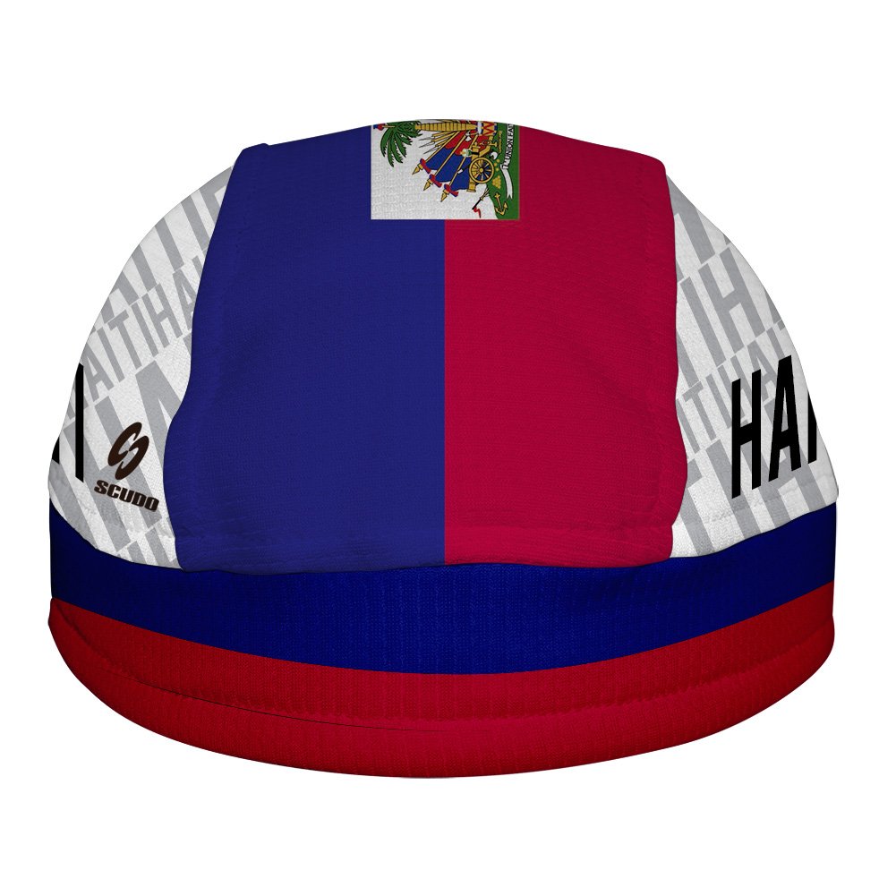 Haiti Flag ScudPro Skullcap White