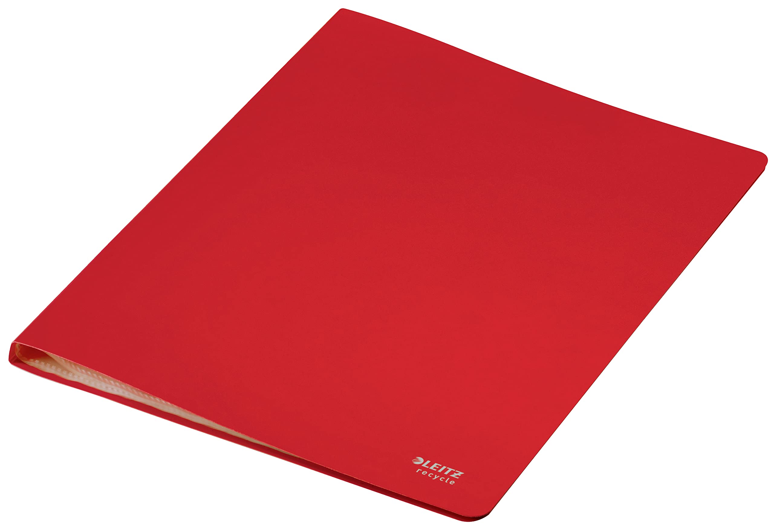 Leitz Libro Espositore con 40 Buste Trasparenti per Fogli A4 in PP Riciclato al 90% e Riciclabile al 100%, Gamma Recycle, 231 mm x 13 mm x 310 mm - Rosso