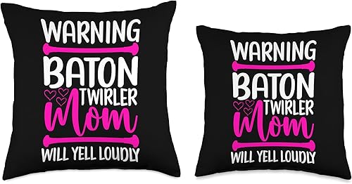 Miniatura 3 de Baton Twirling Outfit Majorette Baton Twirler Gifts Throw Pillow