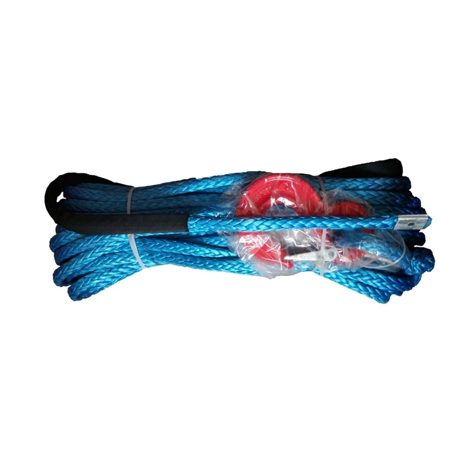 Edede Blu Winch Rope, 10Mm*30M Synthetic Cable With Hook Uhmwpe Fiber Winch Rope Towing Line For 4Wd Off Road(Blu)
