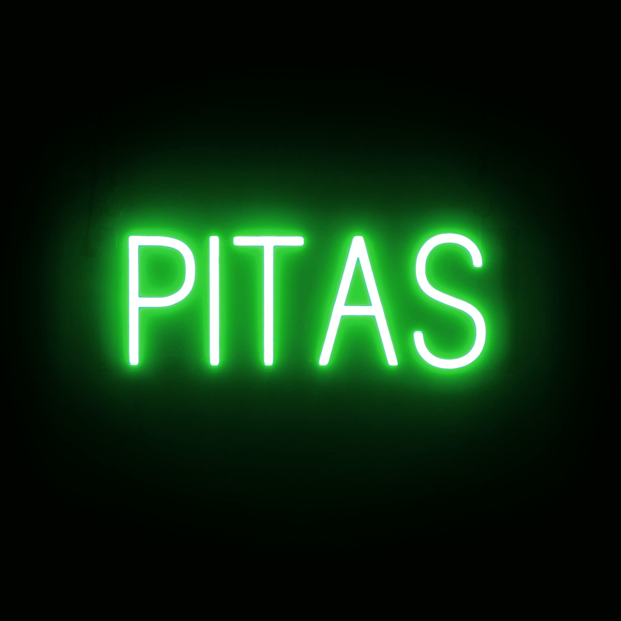 SpellBrite LED Neon PITAS Sign for Business - Green, 18" x 6"