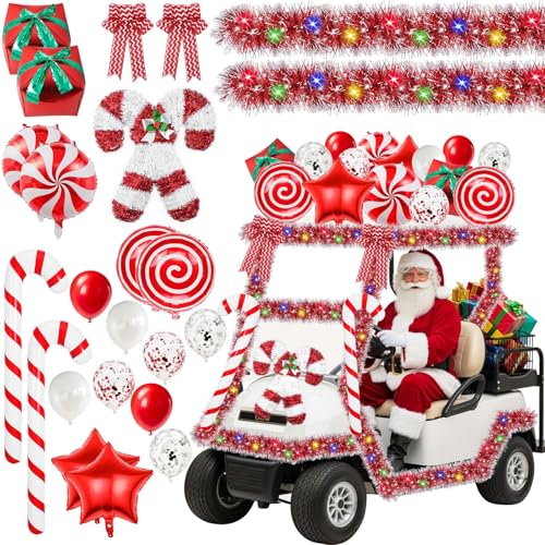 Sanixin 24 Pcs Christmas Golf Cart Kit