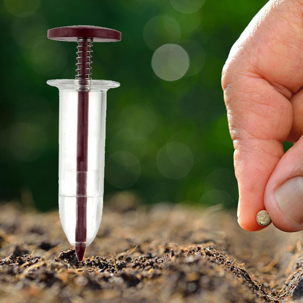 Seringue Semoir Mini Semis Distributeur De Graines En Plastique Semoir Manuel Épandeur De Semences Portatif Planteur De Semences Petit Épandeur De Semences Fournitures De Jardinage