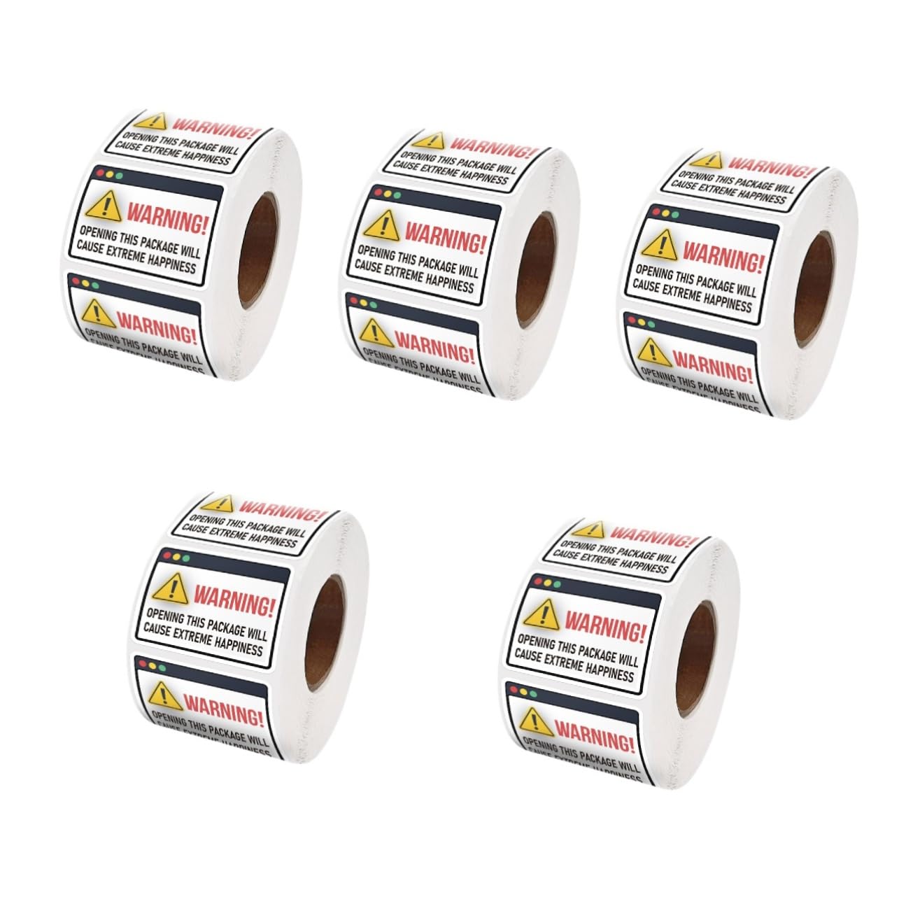 Operitacx 5rouleaux Autocollants Étiquettes Adhésives Rectangulaires Pour Enveloppes Et Colis Décalcomanies De Extrême Pour Artisanat Et Petites Entreprises Stickers