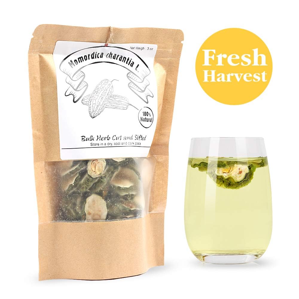 EidolonGreen [China Medicinal Herb] Organic Sun-Dried Bitter Melon Tea (Kugua/苦瓜/여주) Dried Bulk Herbs 3 oz (88g) Chinese Herbal 100% Nature Dried Loose Slice - Image 5