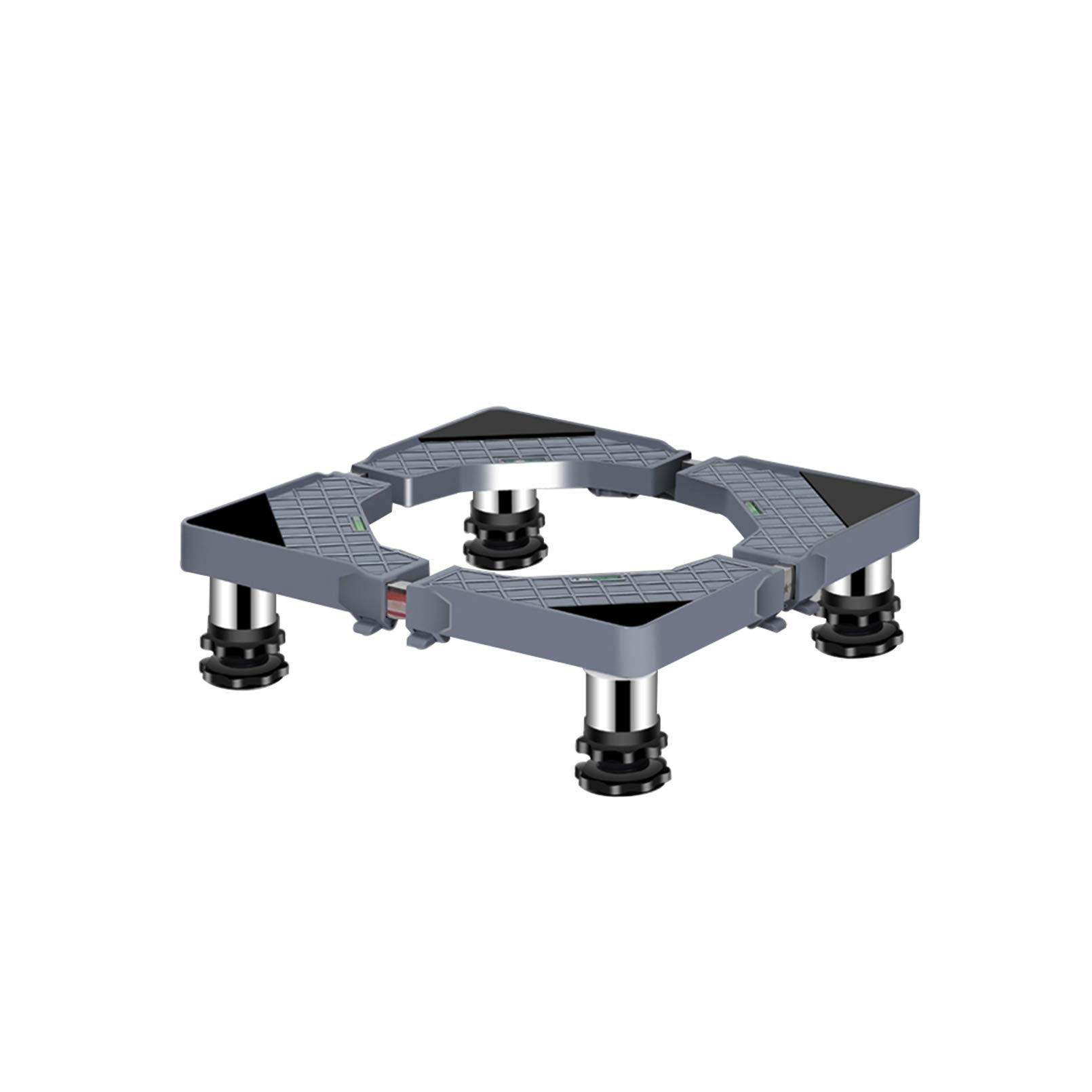 Base ajustable para lavadora, soporte antivibración resistente para lavadora, secadora, refrigerador, congelador, capacidad de 400 kg, 40-65 cm de longitud/ancho (8 patas, 19-22 cm)