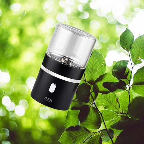 Miniatura 2 de Murnfahs Pequeño mini molinillo automático de hierbas eléctrico compacto para capullos de flores con molinillo de especias recargable por USB de 1.7
