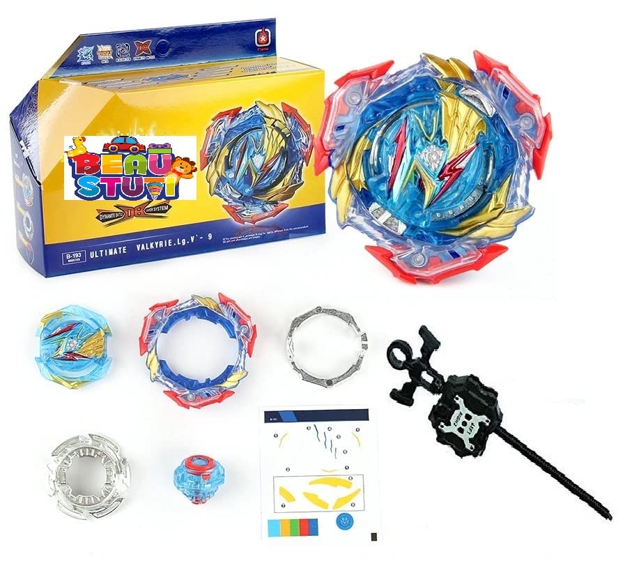 BEAU STUTI Battling Top DB Layer System B-193 Booster Bey Ultimate Valk.Lg.V'-9 Set with lr Launcher Right-Spin Bey