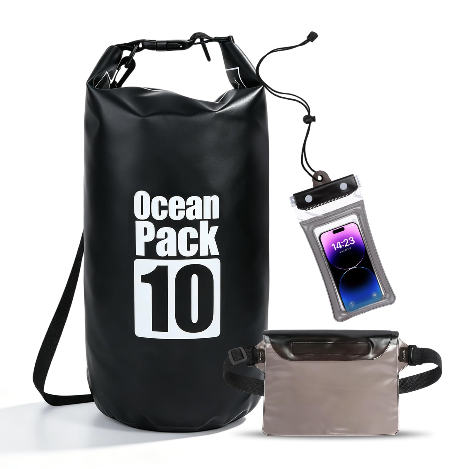 Yilnlg Dry Bags Waterproof, 10L Dry Bag with Waterproof Pouch Phone Case