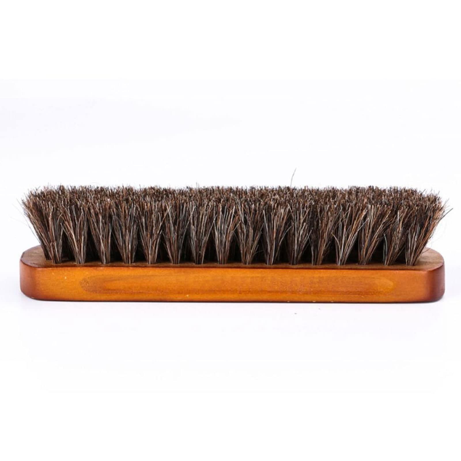 QUNINE Cepillo de Limpieza, 1 Unidad, Cepillo para Zapatos de Crin, Pulido de Cuero Natural, Pelo de Caballo Real, Herramienta de Pulido Suave, Cepillo de Limpieza para pulir Botas