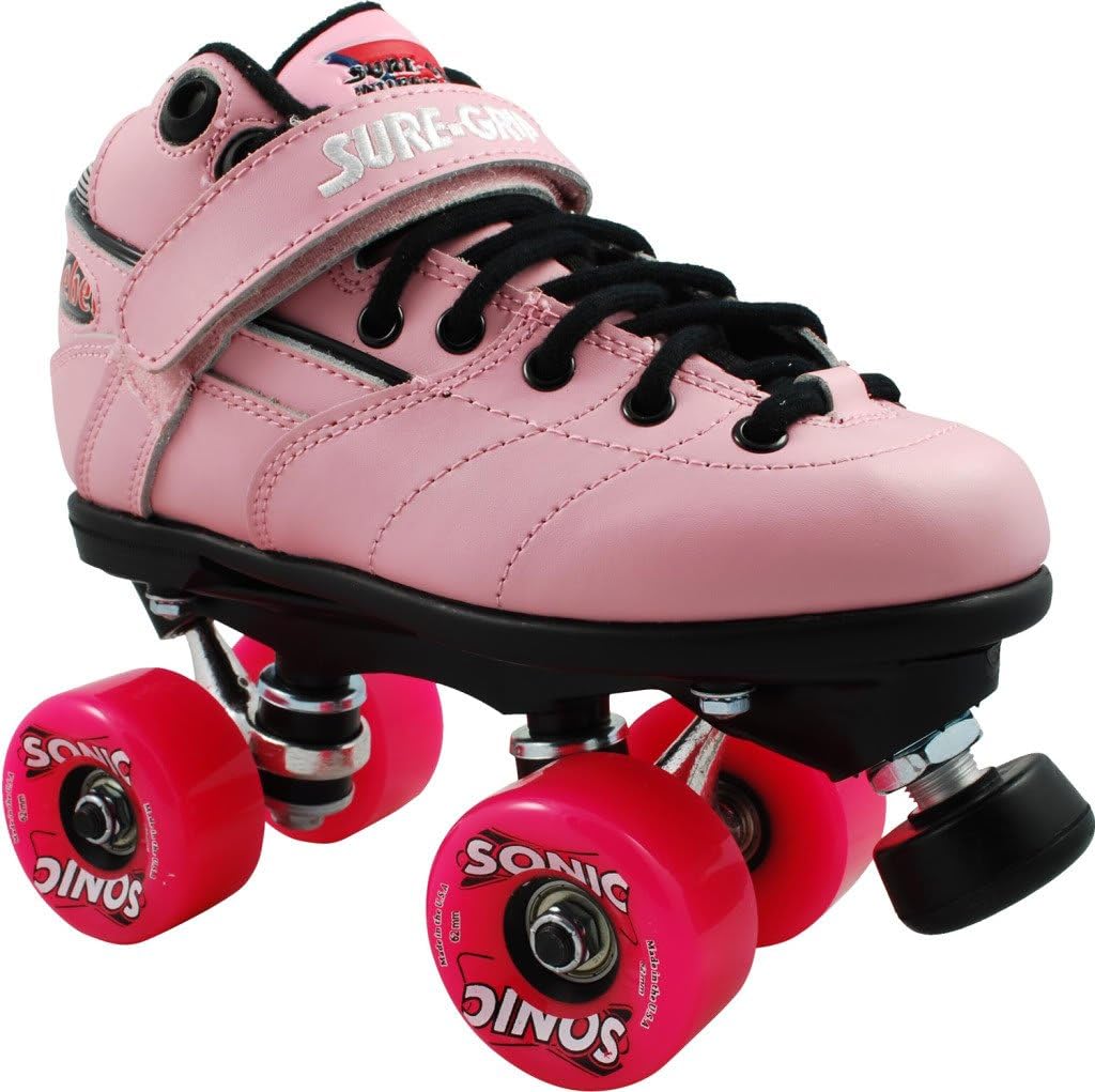 Rebel Sonic Pink Outdoor Roller Skates - Pink Sonic Outdoor Wheels
