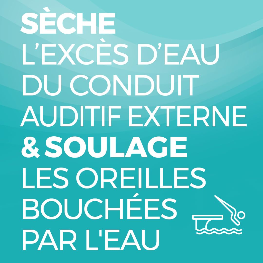 AUDISPRAY DRY - Spray auriculaire - Humidité - Soulage la gêne et la sensation d'oreille bouchée ou de la déficience auditive à la suite d'un contact avec l'eau - Spray - 30 mL - A partir de 9 ans