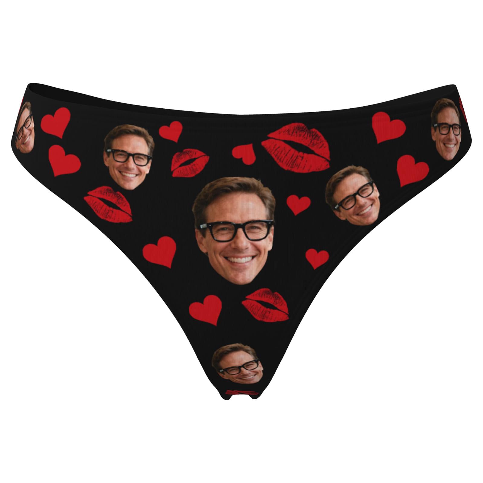 Wupxuza Custom Thongs Underwear For Women Personalized Thong Panties With Face Photo Funny Gifts For Girlfriend Wife