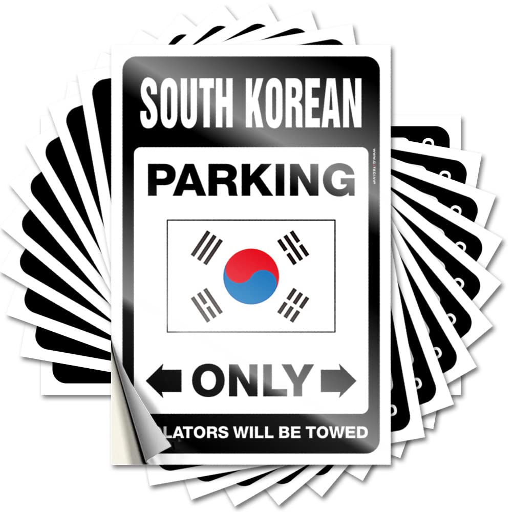 Core Fuzzy Sticker - South Korean Parking Only Removable Decal Haves Easy Peel for Bike(6X9CM)
