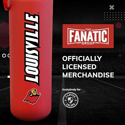 Vista 107 de Campus Colors Botella de agua de acero inoxidable de la NCAA, tapa giratoria, 24 onzas, clip de transporte, mantiene tus bebidas calientes o frías