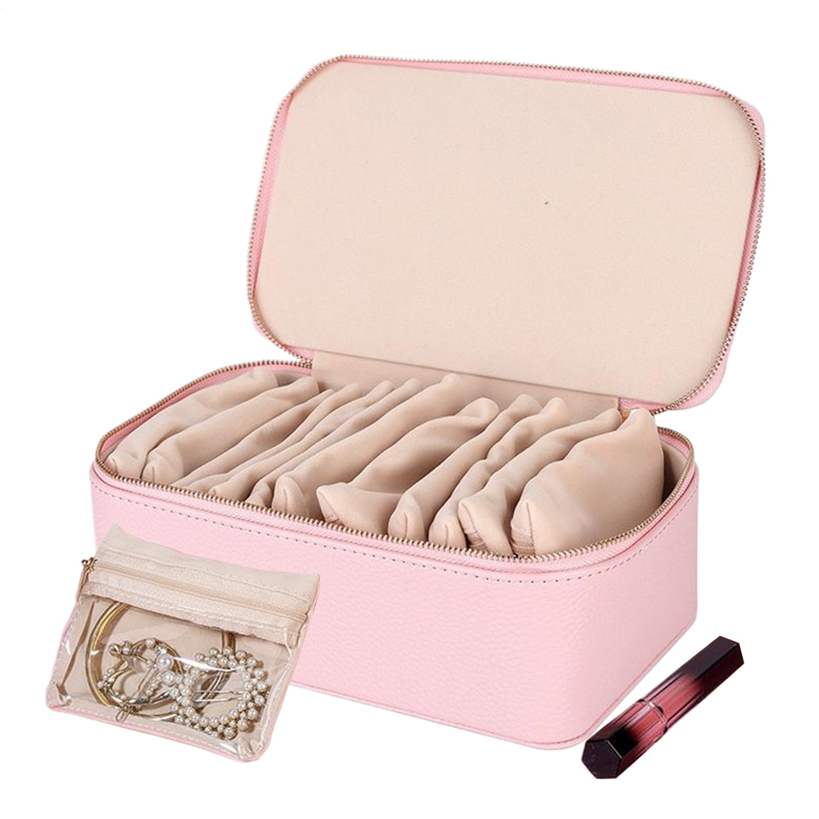 Boîte à bijoux pour voyage compacte et élégante pour bagage à main