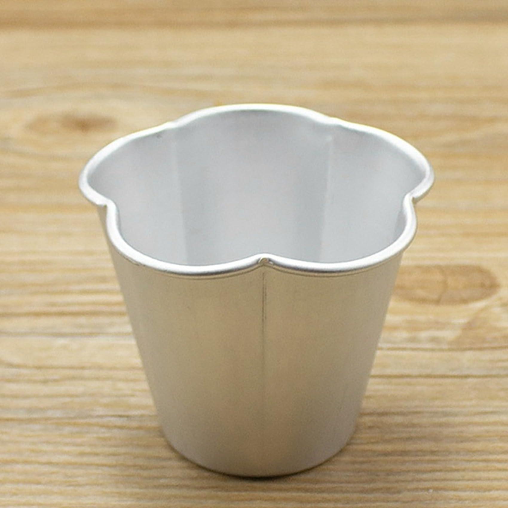40 Moldes de Aluminio para Tartas de Huevo, de Aleación de Aluminio, con Forma de de Cinco Pétalos, para Mousse, Pudín de Gelatina y Bricolaje