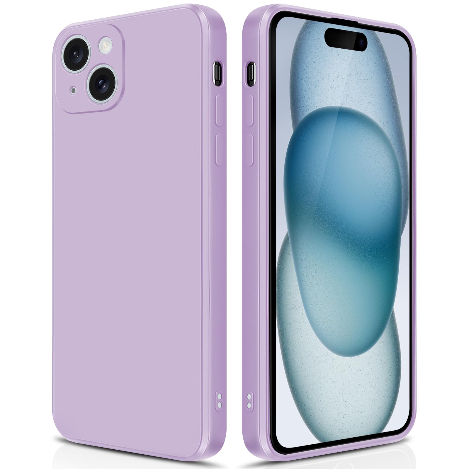 GiiYoon Case Compatible with iPhone 15, Silky-Soft Touch Full-Body Protective Phone Silicone Case