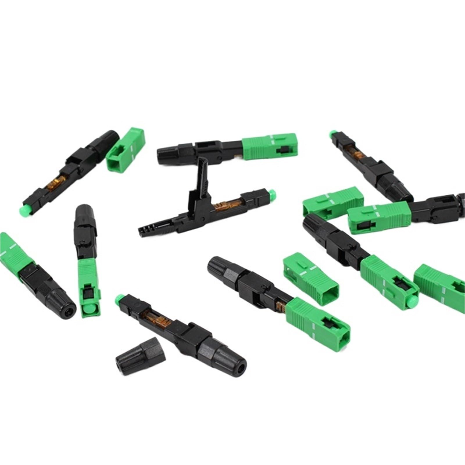 Connecteur rapide fibre optique SC FTTH (50/100/200/500 pièces)(100pcs SC APC)