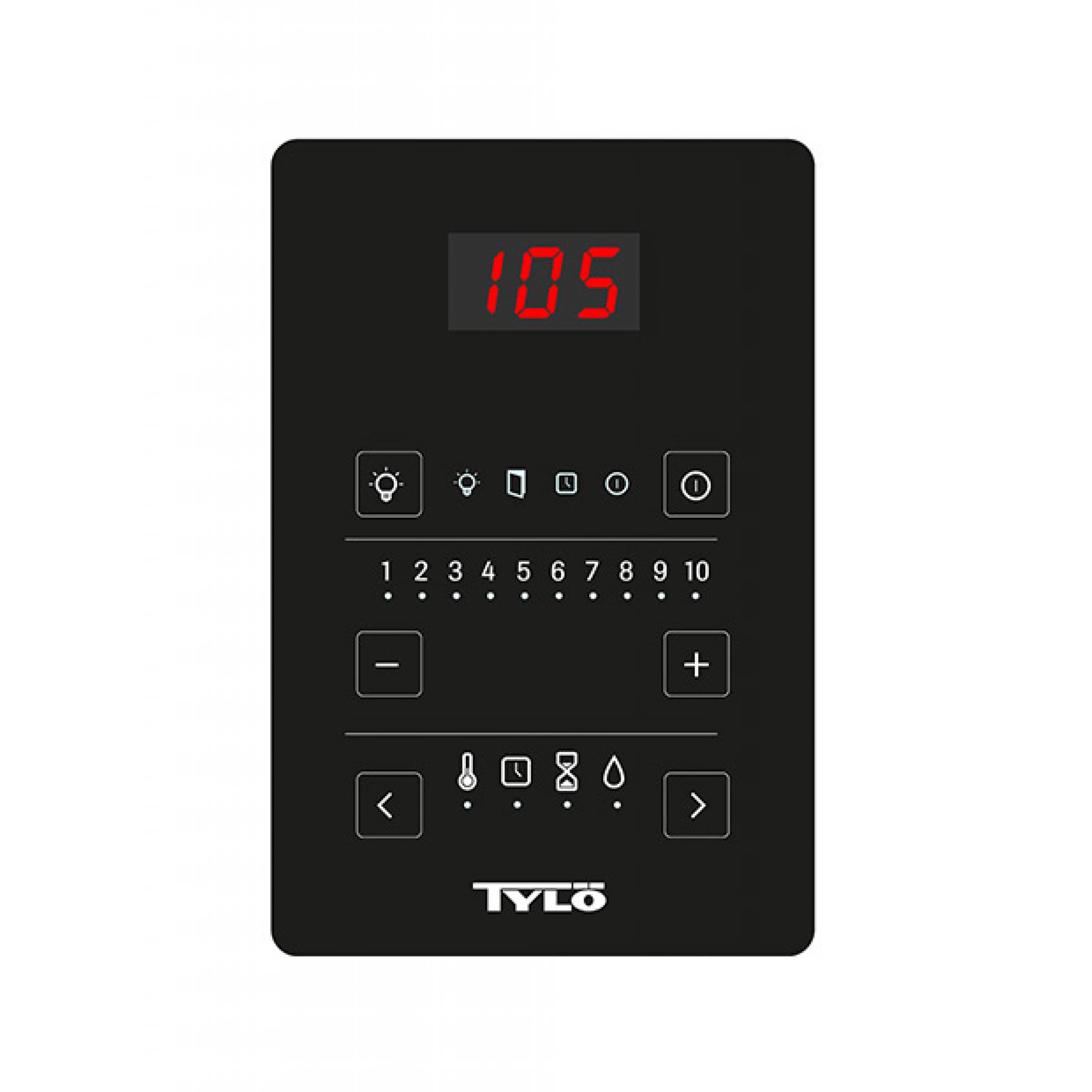 Tylö Sense Pure 10 Saunaofen 10,5 kW finnischer Saunaofen mit Touch-Steuerung Saunasteine