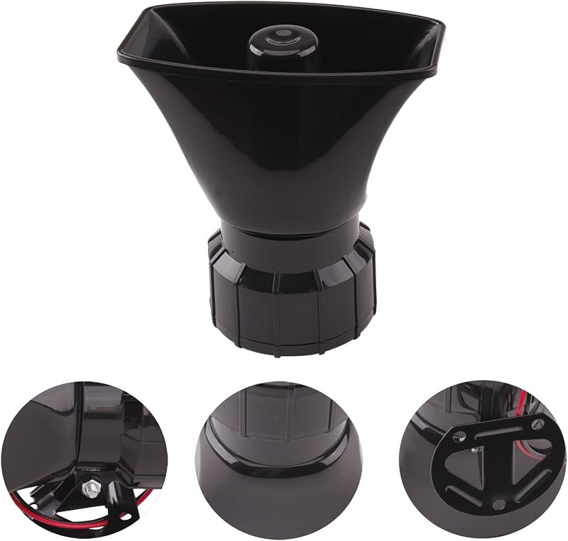 FARBIN 7 Hangú Rendőrségi Sziréna - 12V 100W Vezeték Nélküli Autó Hangszóró Távirányítóval - 120dB Vészjelző Kürt Univerzális Járművekhez