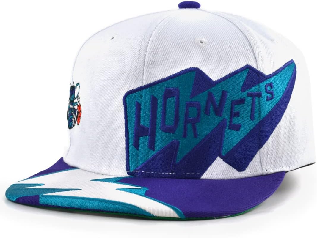 Mitchell & Ness Snapback Cap NBA Fast Times Charlotte Hornets White, White