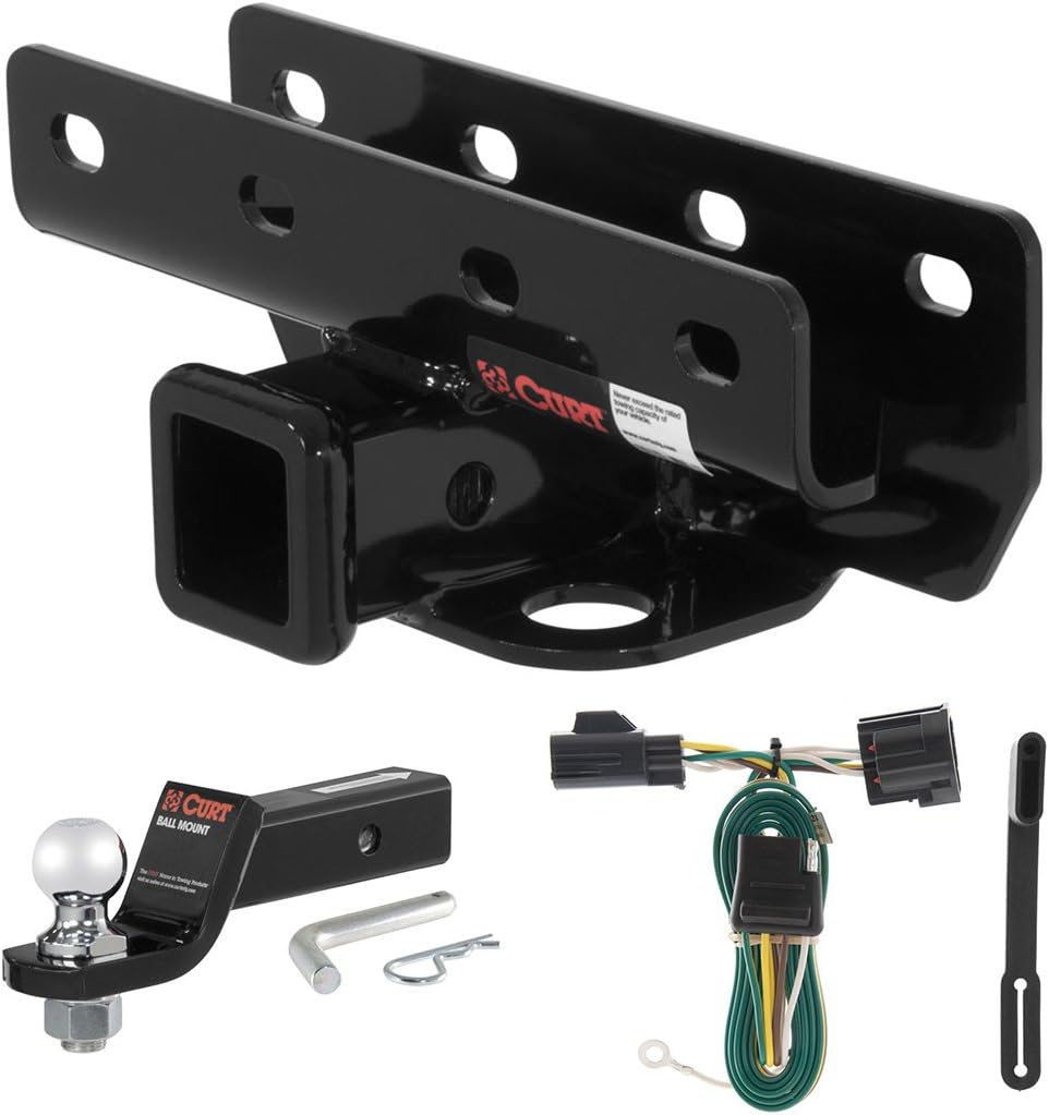 CURT Class 3 Trailer Hitch Tow Package with 2" Ball for