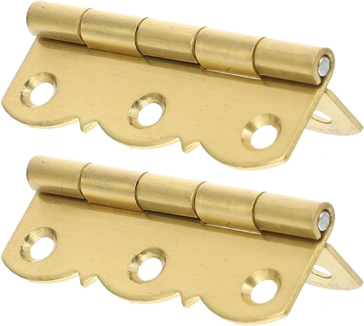 Heavy Duty Residential Hinges Hardwares 2pcs Brass Thickening Bearings Smooth Quiet Bookshelf Cabinet Door Hinge