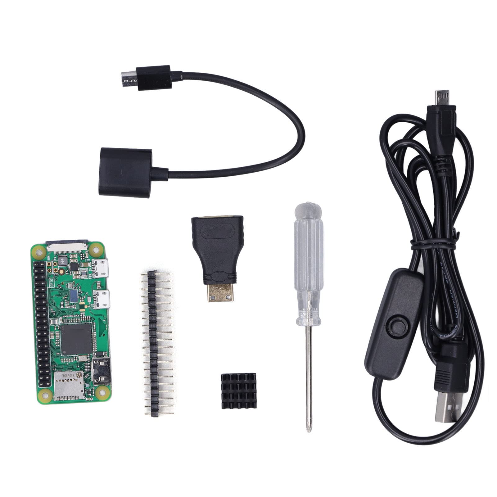 Raspberry Pi Zero WH Motherboard WIFI Bluetooth Development Board 40PIN Pre Soldered GPIO Header with Mini HD Multimedia Interface for DIY Electronics Projects