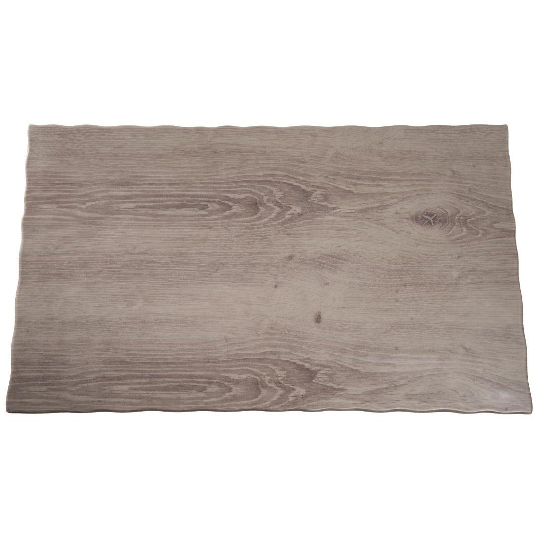 APS 84180 GN 1/1 vassoio "DRIFTWOOD", 53 x 32,5 cm, altezza 1,5 cm, melamina, effetto legno, con piedini antiscivolo