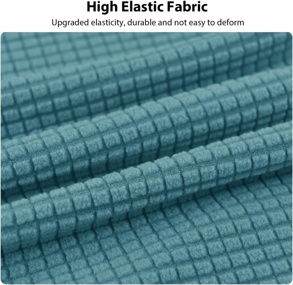 Stretch Curved Back Dining Chair Covers with Arms, Elastic Office Chair Slipcovers, Swivel Armchair Cover Protector for Living Room Bedroom Home Decor,Khaki 2pcs