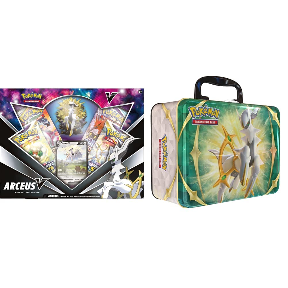 Buy Pokémon TCG Arceus V Figure Collection (1 Foil Promo Card, 1 Sculpted Figure & 4 Booster