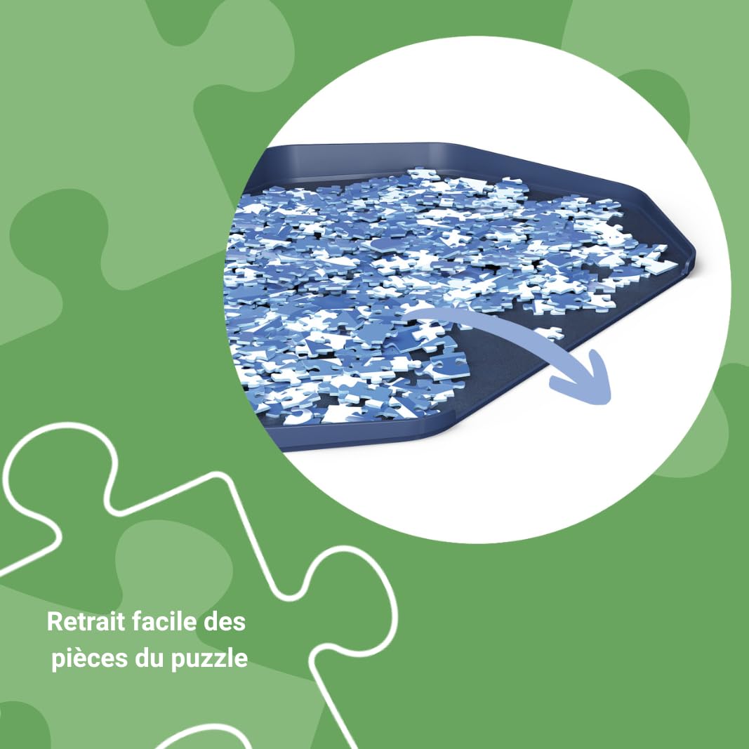 Ravensburger - Trieur de pièces de Puzzle - pour Puzzles de 1000 à 3000 pièces - Empilable - 6 bacs de tri en Plastique - 2001676