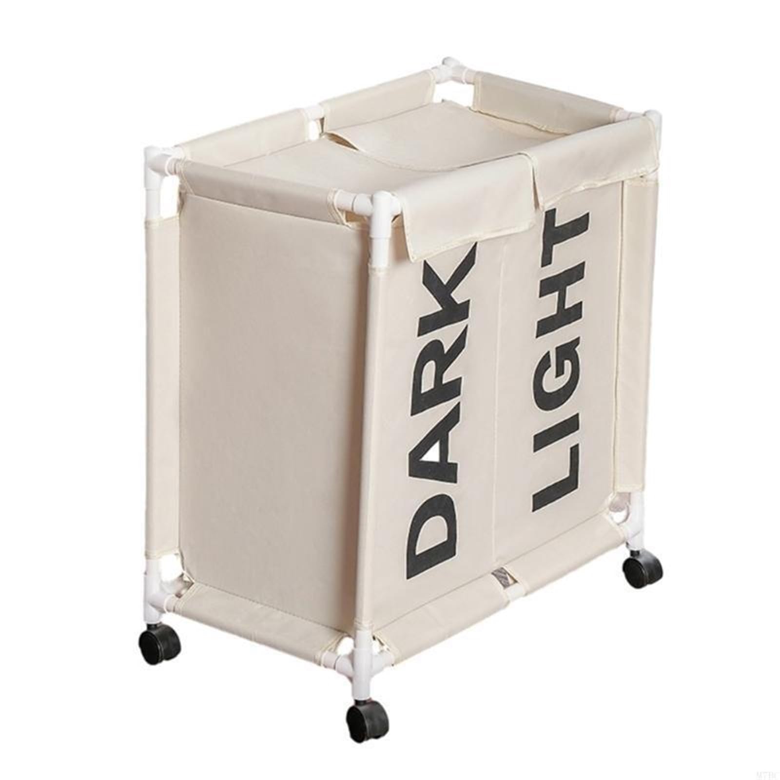 Washing Basket Laundry Basket Organiser With Lid Large Capacity Laundry Hamper With 2 Compartment Collapsible Clothes Sorter Organizers