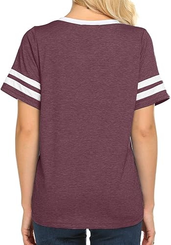 Miniatura 2 de OMSJ - Camisetas de manga corta para el verano para mujer