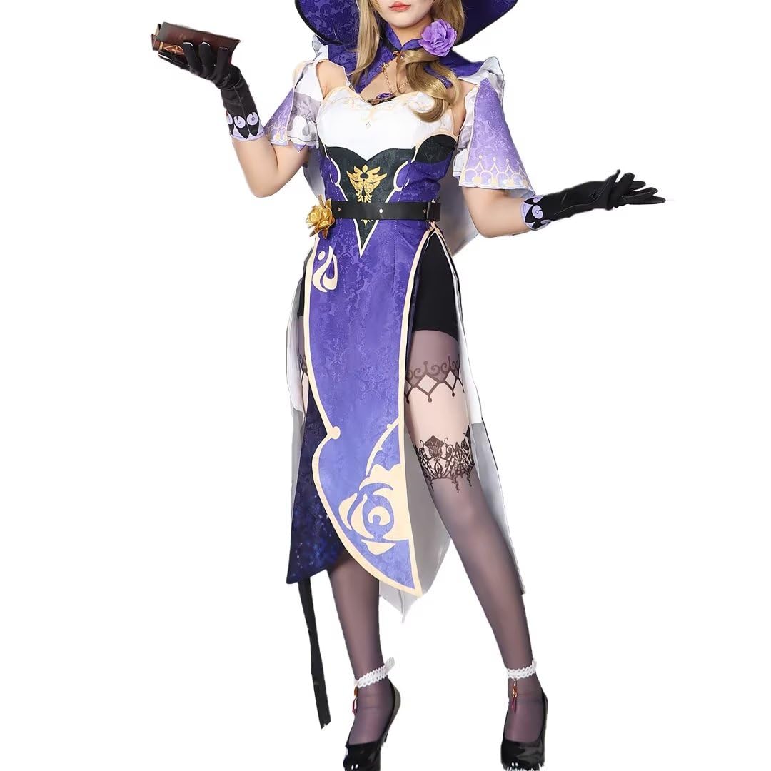 Amazon.co.jp: [エルフ森林] リサ コスプレ 衣装 ウィッグ付き 原神