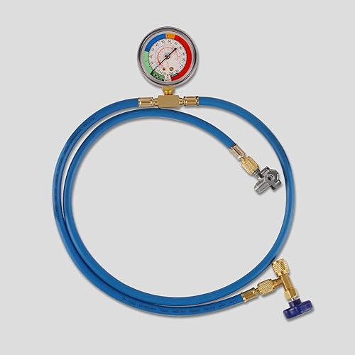 Miniatura 3 de Lichamp AC R134A - Kit de recarga de freón para refrigerador con válvula de perforación de bala, perforación y autosellado 134A