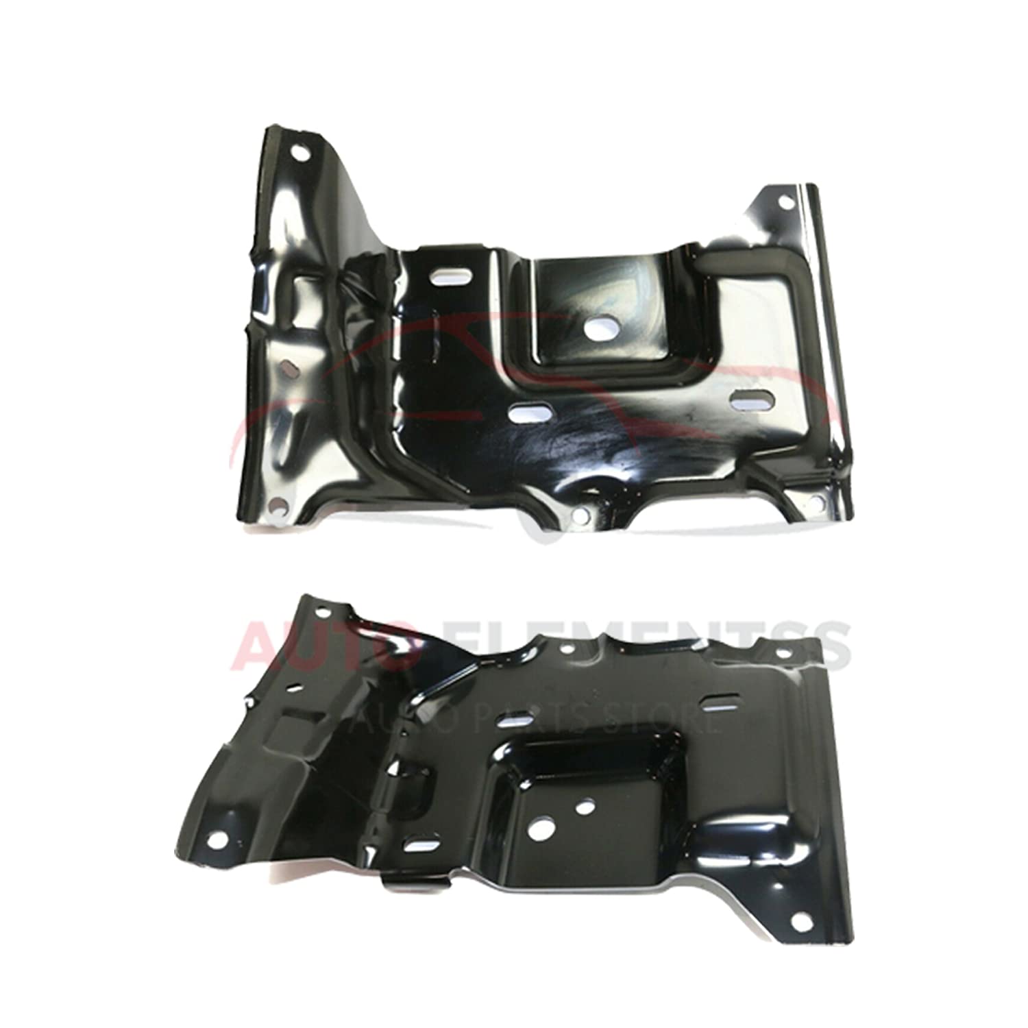 Autoelements New Front Bumper Mounting Steel Brackets Right Passenger & Left Driver Side For 2015-2017 Ford F-150 Direct Replacement FL3Z17B984A FL3Z17B985B FL3Z17B985A
