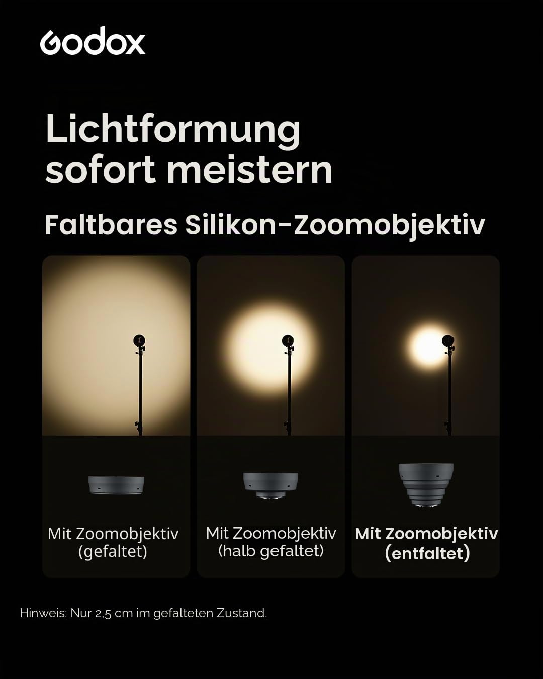Godox FL15Bi Handheld Bi-Color LED-Videoleuchte, 2800K-6500K, 25600 Lux @0.5m, CRI 97 TLCI 98, 4750mAh USB-C wiederaufladbar, 11 FX, App-Steuerung, IP54, für Video Portrait Content Creation