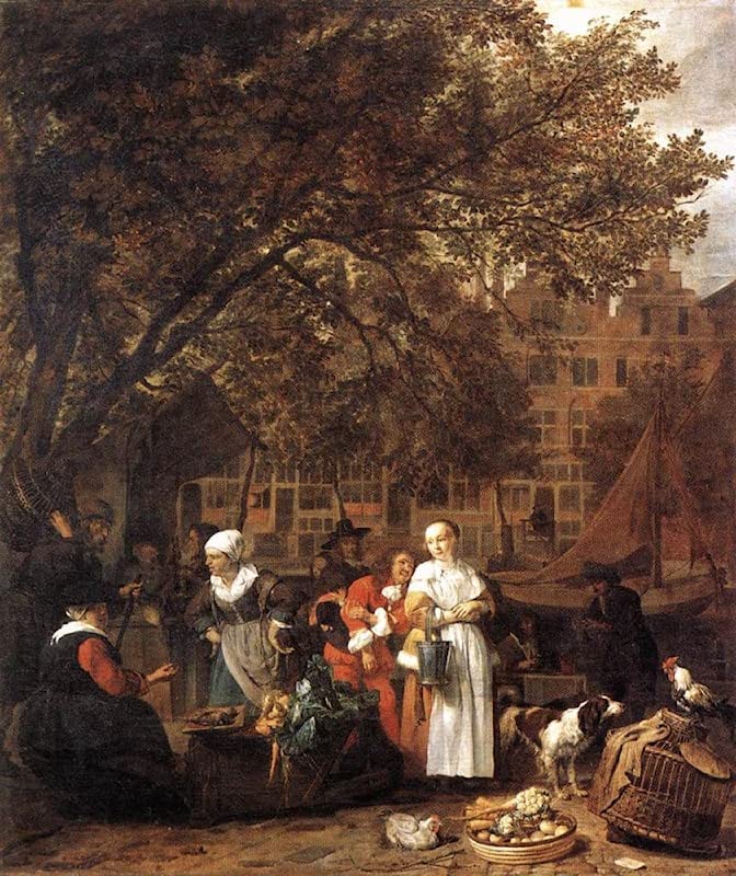 Affiche d'art Moderne de Gabriel Metsu pour Sublimer un Couloir Lumineux