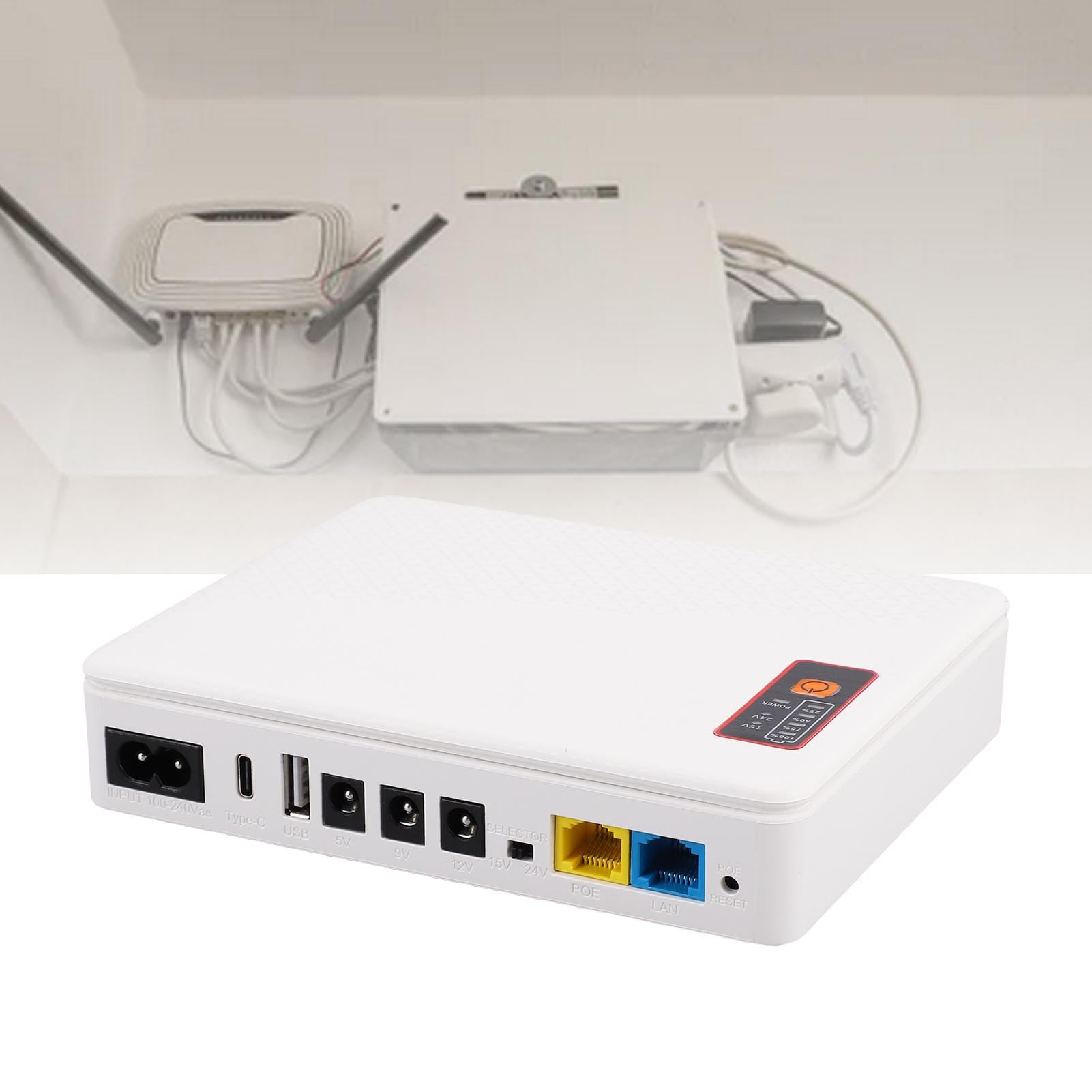 Keenso Mini UPS 20800mAh 18W Respaldo de Batería (Enchufe de la UE)